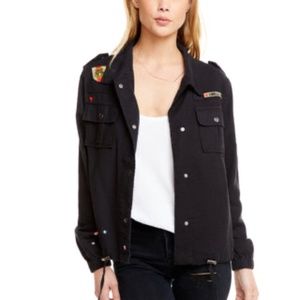 Chaser black military jacket